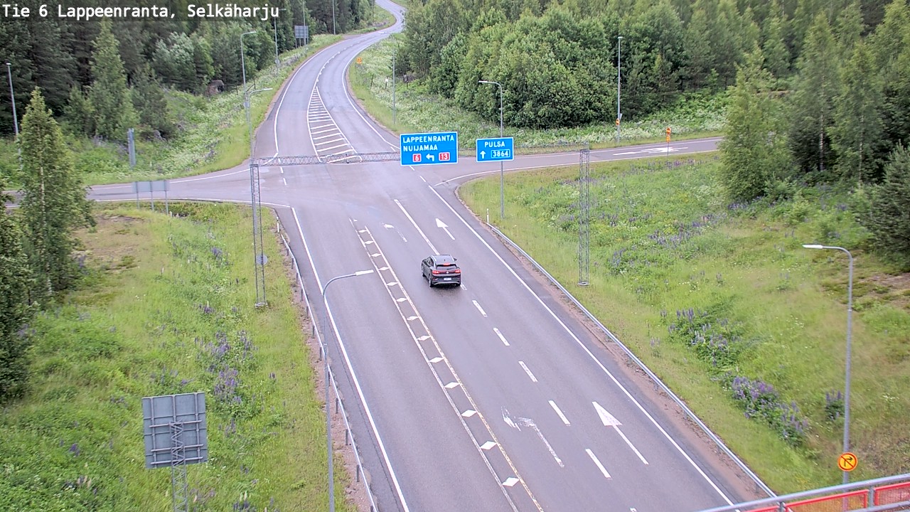 Weather Camera Image Road 6 Lappeenranta, Selkäharju, Lappeenranta, Etelä-Karjala