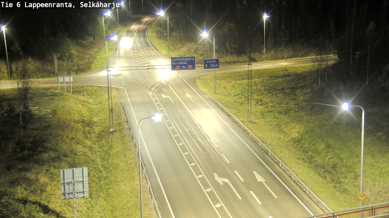 Weather Camera Image Väg 6 Villmanstrand, Selkäharju, Lappeenranta, Etelä-Karjala