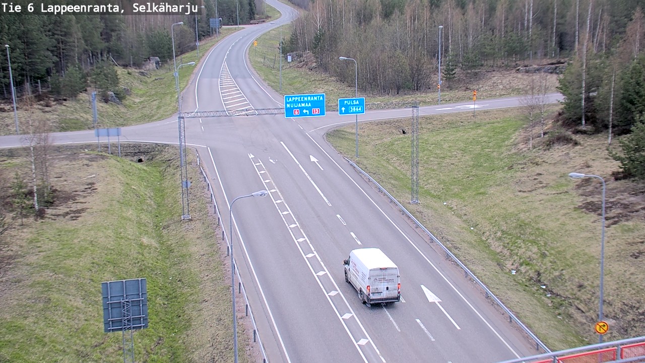 Weather Camera Image Road 6 Lappeenranta, Selkäharju, Lappeenranta, Etelä-Karjala