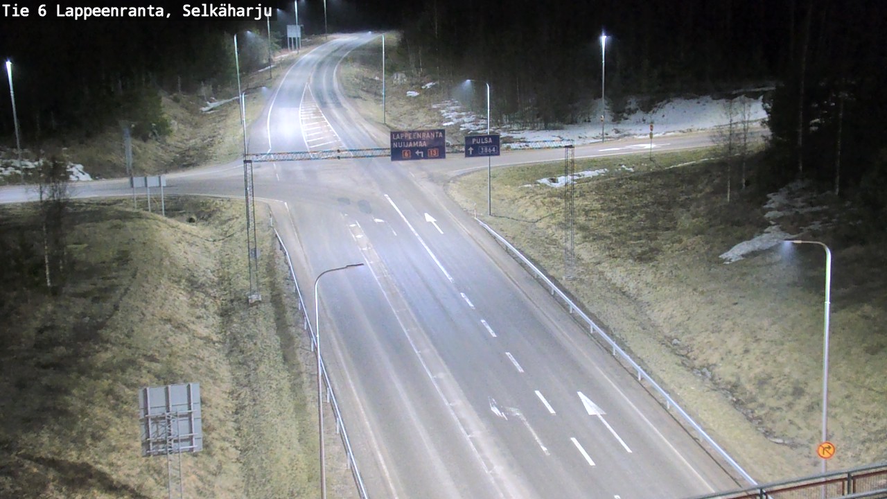 Weather Camera Image Road 6 Lappeenranta, Selkäharju, Lappeenranta, Etelä-Karjala
