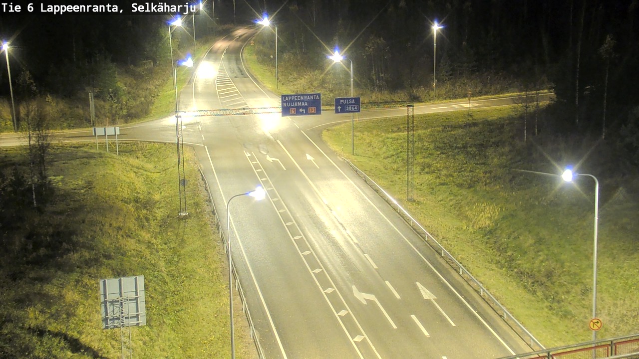 Weather Camera Image Väg 6 Villmanstrand, Selkäharju, Lappeenranta, Etelä-Karjala