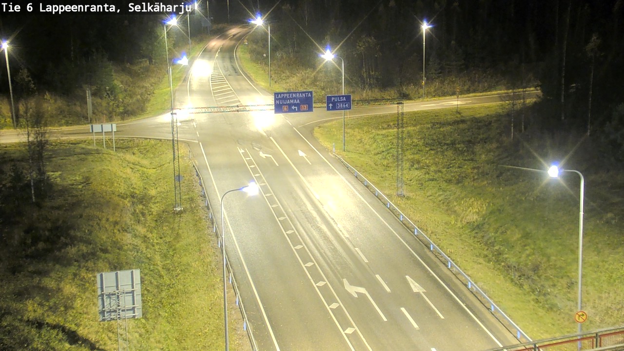 Weather Camera Image Väg 6 Villmanstrand, Selkäharju, Lappeenranta, Etelä-Karjala