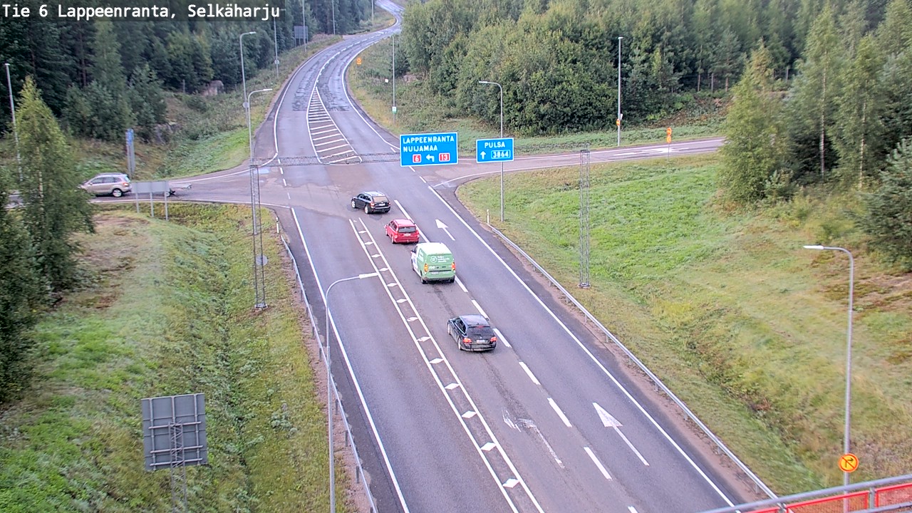 Weather Camera Image Road 6 Lappeenranta, Selkäharju, Lappeenranta, Etelä-Karjala