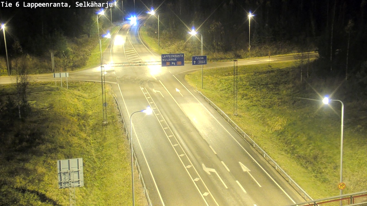 Weather Camera Image Väg 6 Villmanstrand, Selkäharju, Lappeenranta, Etelä-Karjala
