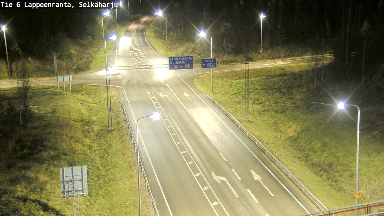 Weather Camera Image Väg 6 Villmanstrand, Selkäharju, Lappeenranta, Etelä-Karjala