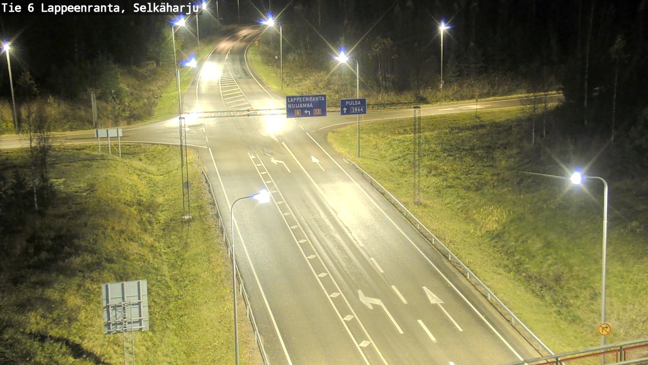 Weather Camera Image Väg 6 Villmanstrand, Selkäharju, Lappeenranta, Etelä-Karjala