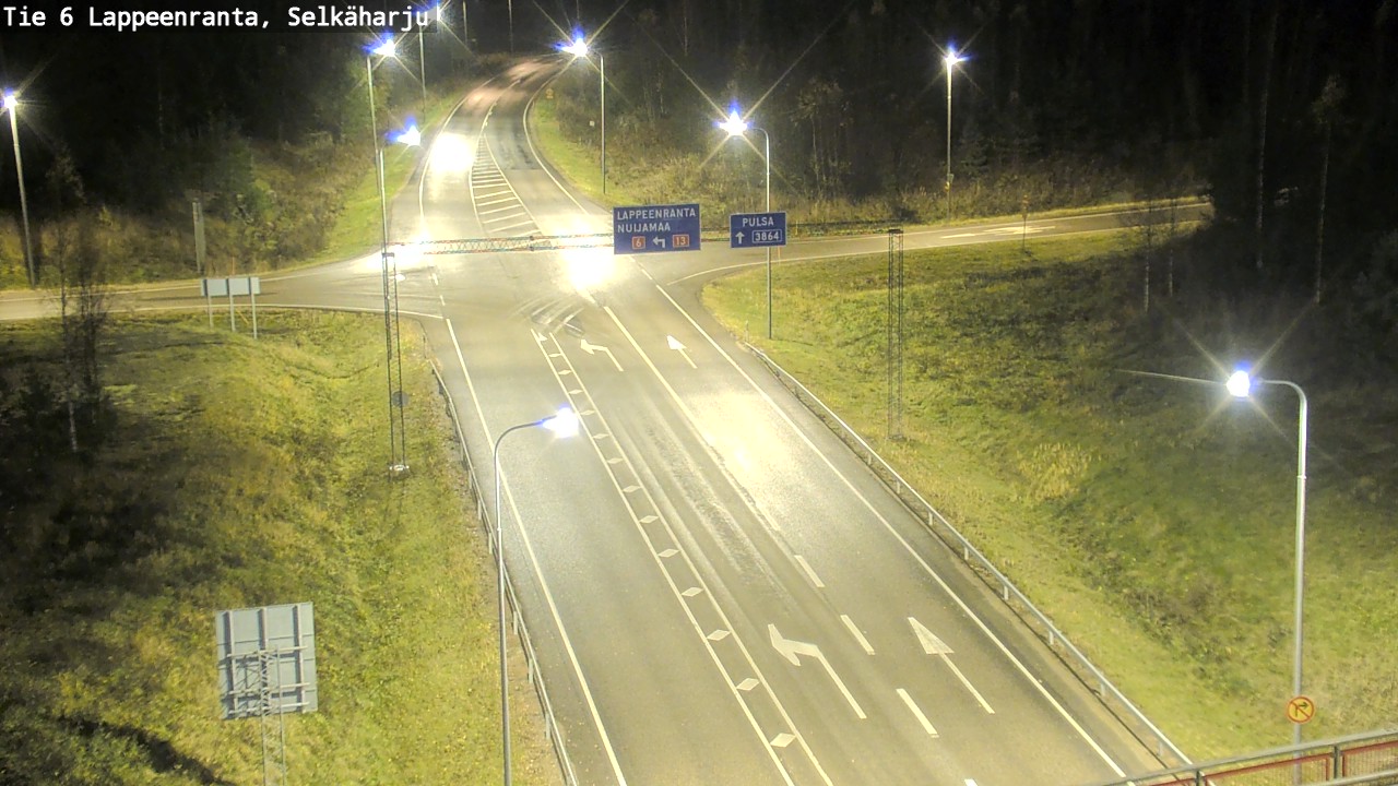 Weather Camera Image Väg 6 Villmanstrand, Selkäharju, Lappeenranta, Etelä-Karjala