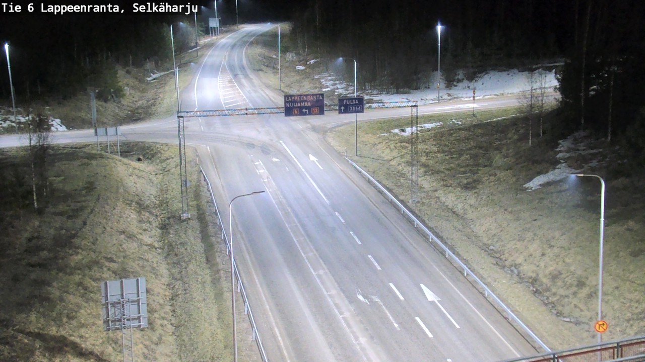 Weather Camera Image Road 6 Lappeenranta, Selkäharju, Lappeenranta, Etelä-Karjala