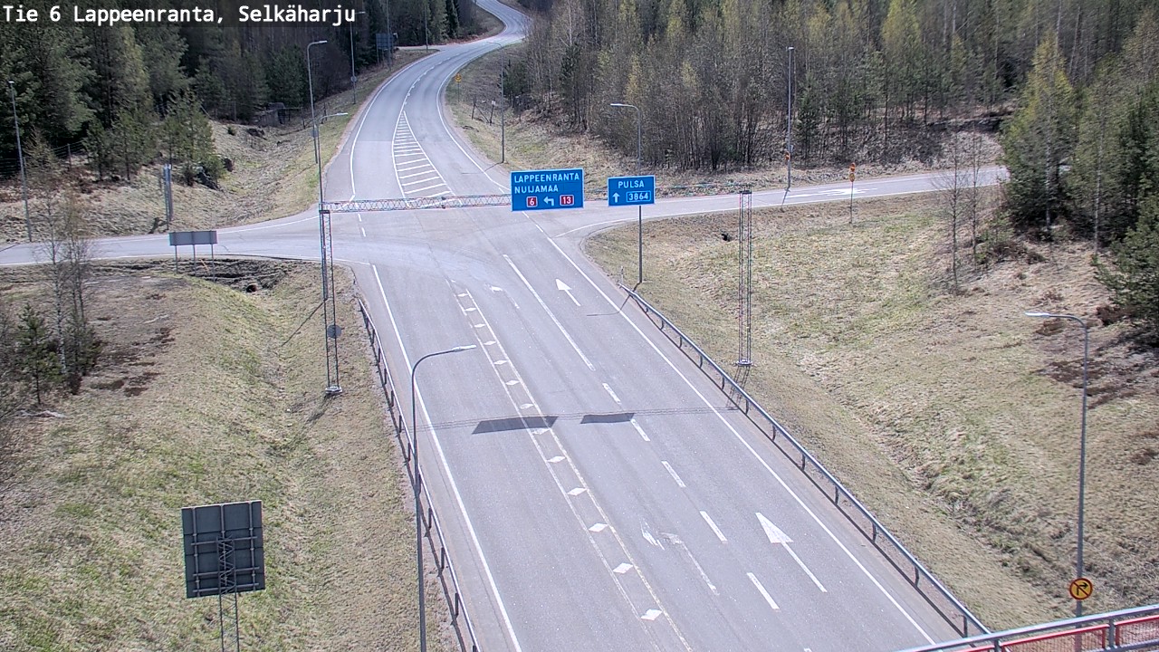 Weather Camera Image Road 6 Lappeenranta, Selkäharju, Lappeenranta, Etelä-Karjala