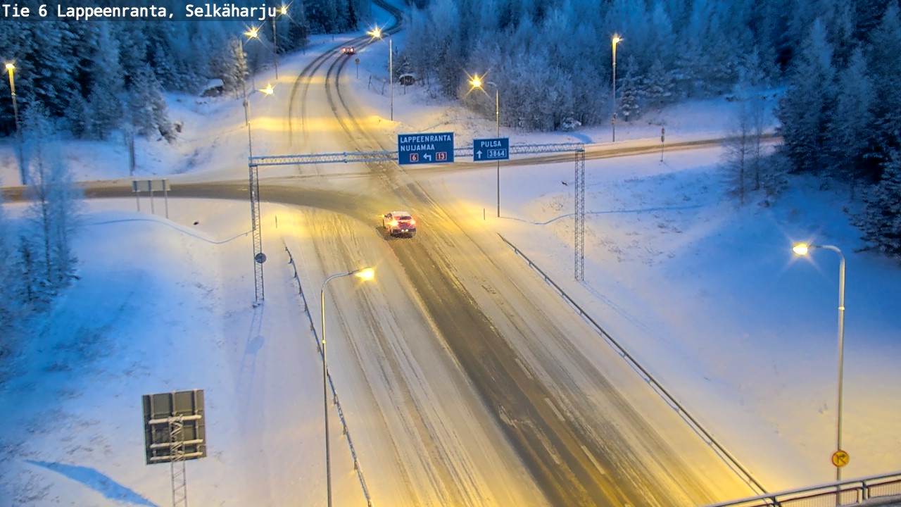 Weather Camera Image Road 6 Lappeenranta, Selkäharju, Lappeenranta, Etelä-Karjala
