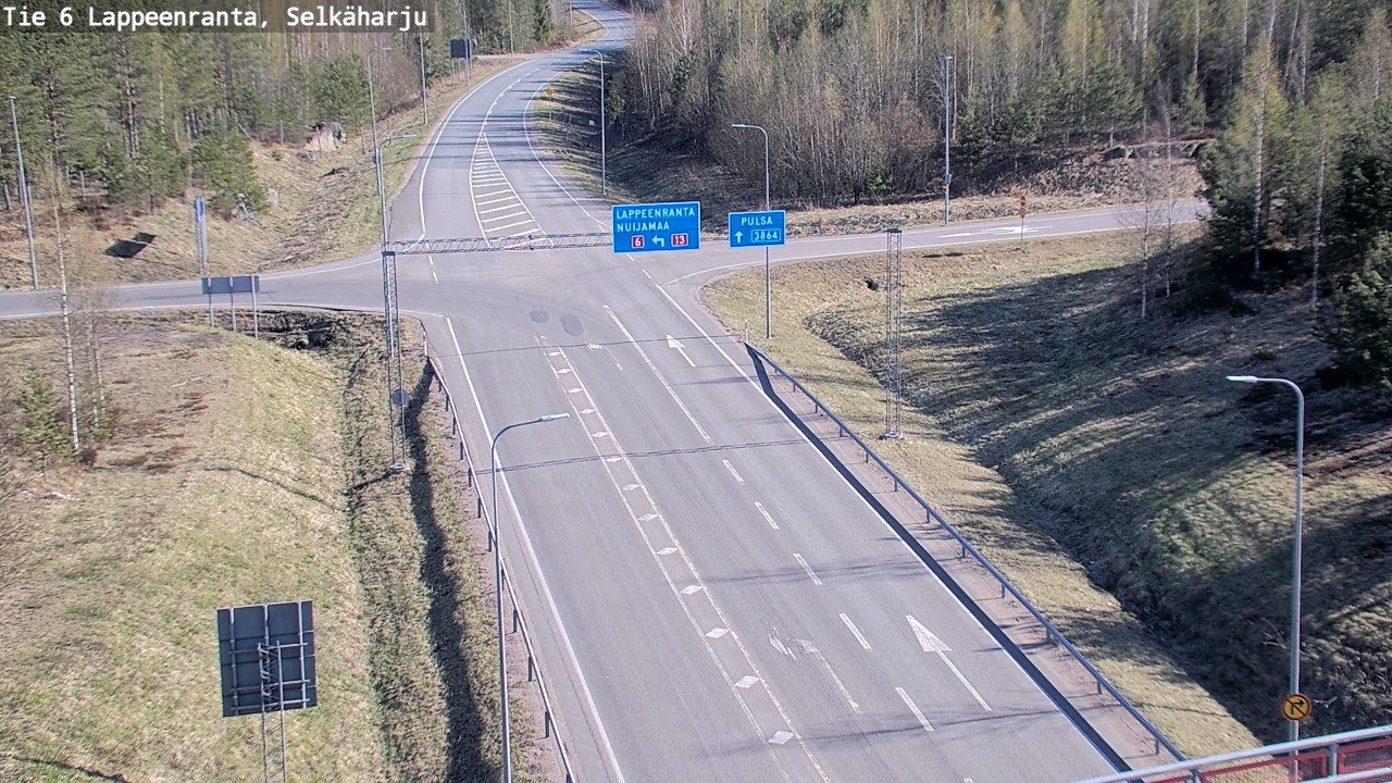 Weather Camera Image Road 6 Lappeenranta, Selkäharju, Lappeenranta, Etelä-Karjala