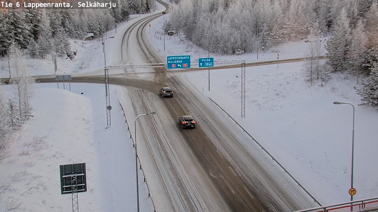 Weather Camera Image Road 6 Lappeenranta, Selkäharju, Lappeenranta, Etelä-Karjala