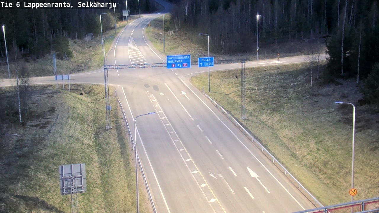 Weather Camera Image Road 6 Lappeenranta, Selkäharju, Lappeenranta, Etelä-Karjala
