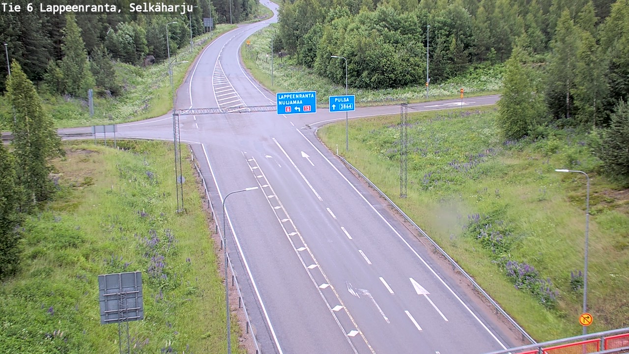 Weather Camera Image Road 6 Lappeenranta, Selkäharju, Lappeenranta, Etelä-Karjala