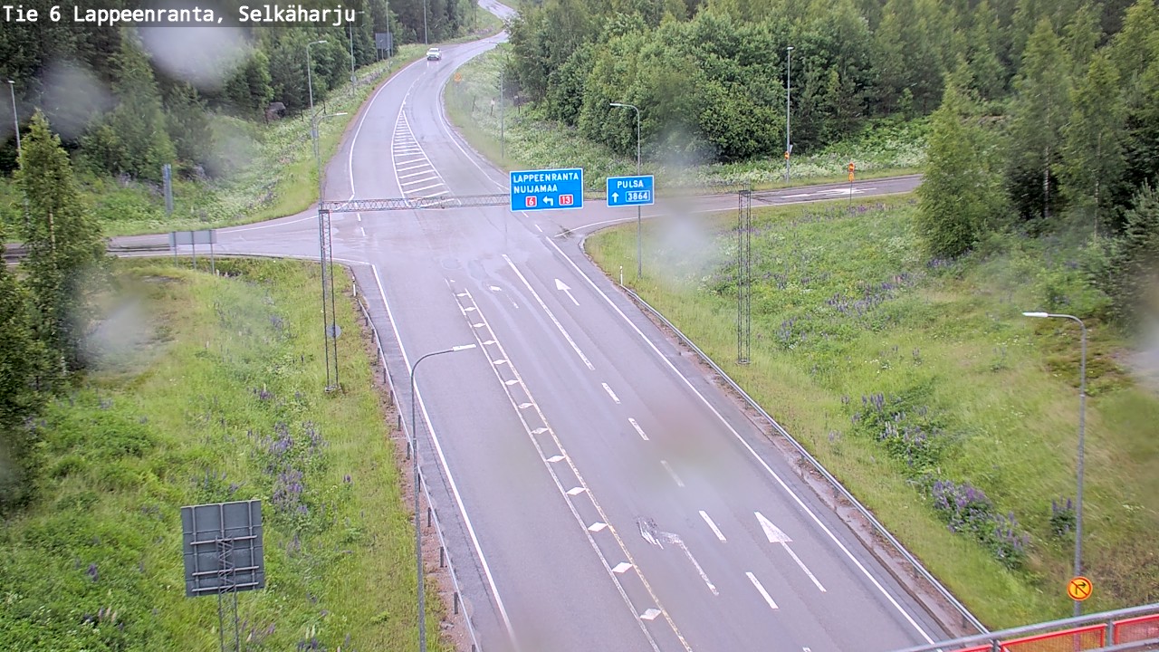 Weather Camera Image Road 6 Lappeenranta, Selkäharju, Lappeenranta, Etelä-Karjala