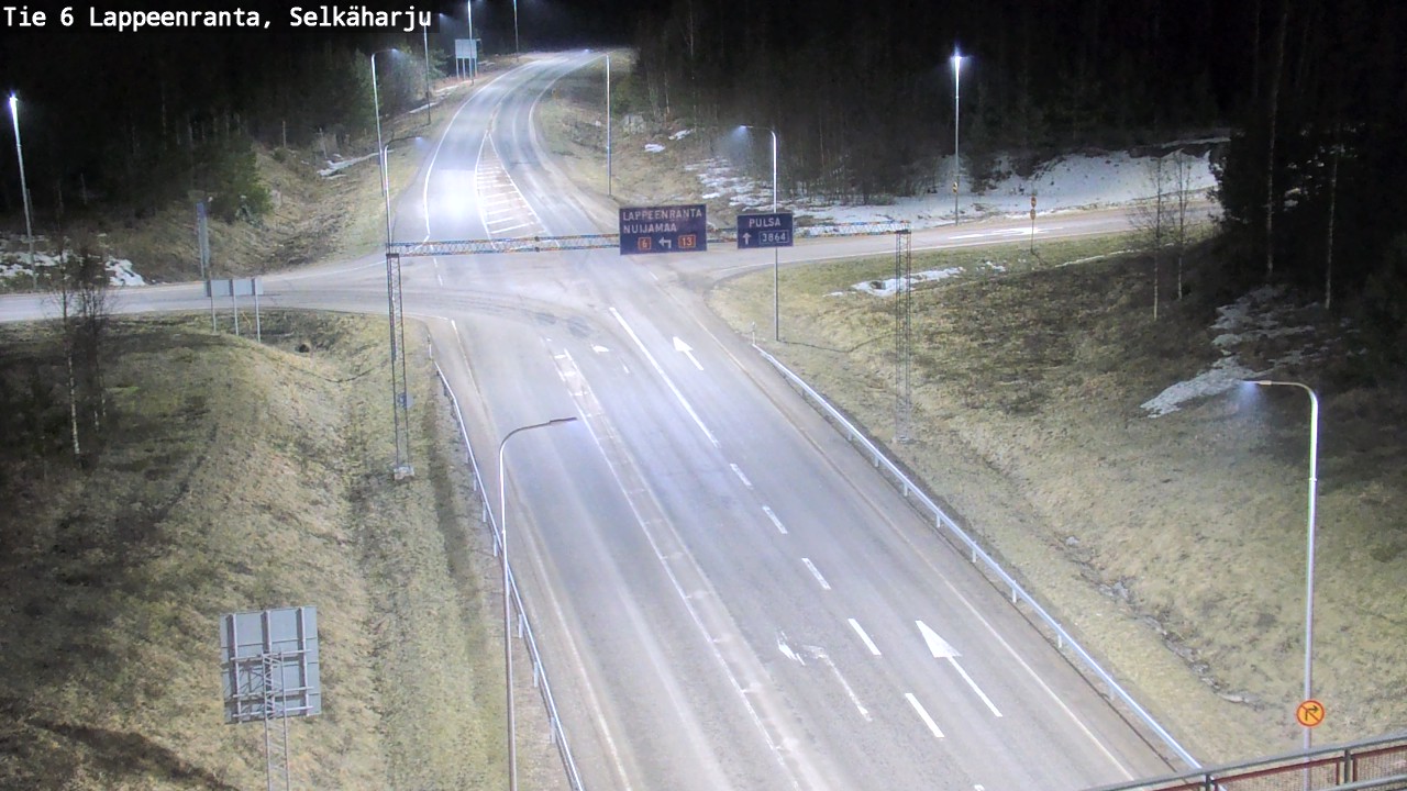 Weather Camera Image Road 6 Lappeenranta, Selkäharju, Lappeenranta, Etelä-Karjala
