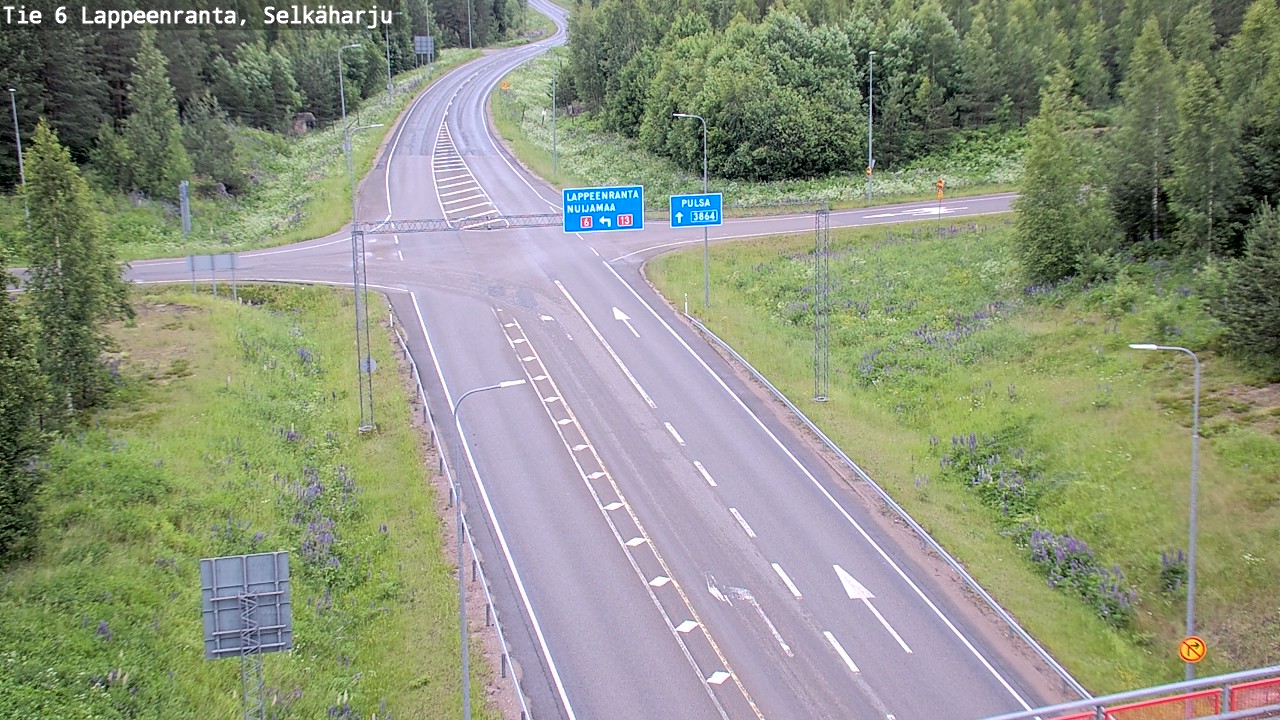 Weather Camera Image Road 6 Lappeenranta, Selkäharju, Lappeenranta, Etelä-Karjala