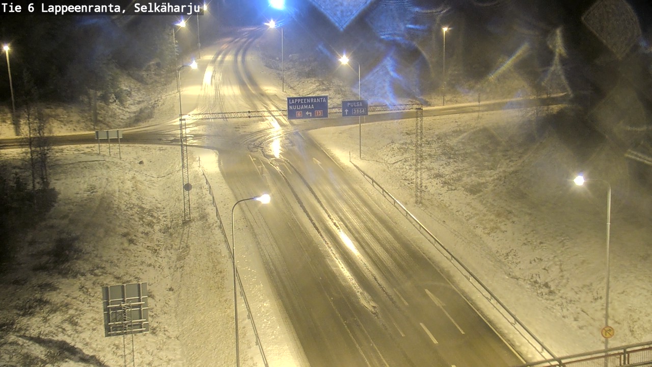 Weather Camera Image Road 6 Lappeenranta, Selkäharju, Lappeenranta, Etelä-Karjala