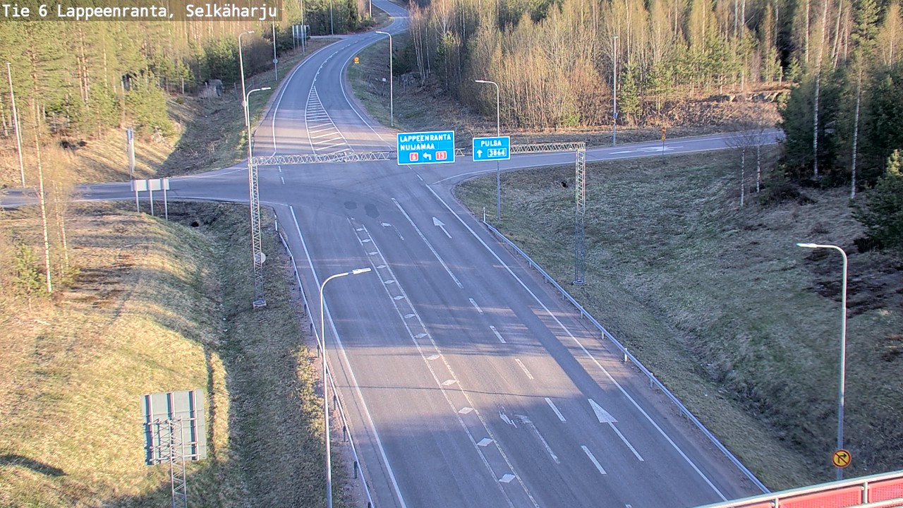 Weather Camera Image Road 6 Lappeenranta, Selkäharju, Lappeenranta, Etelä-Karjala