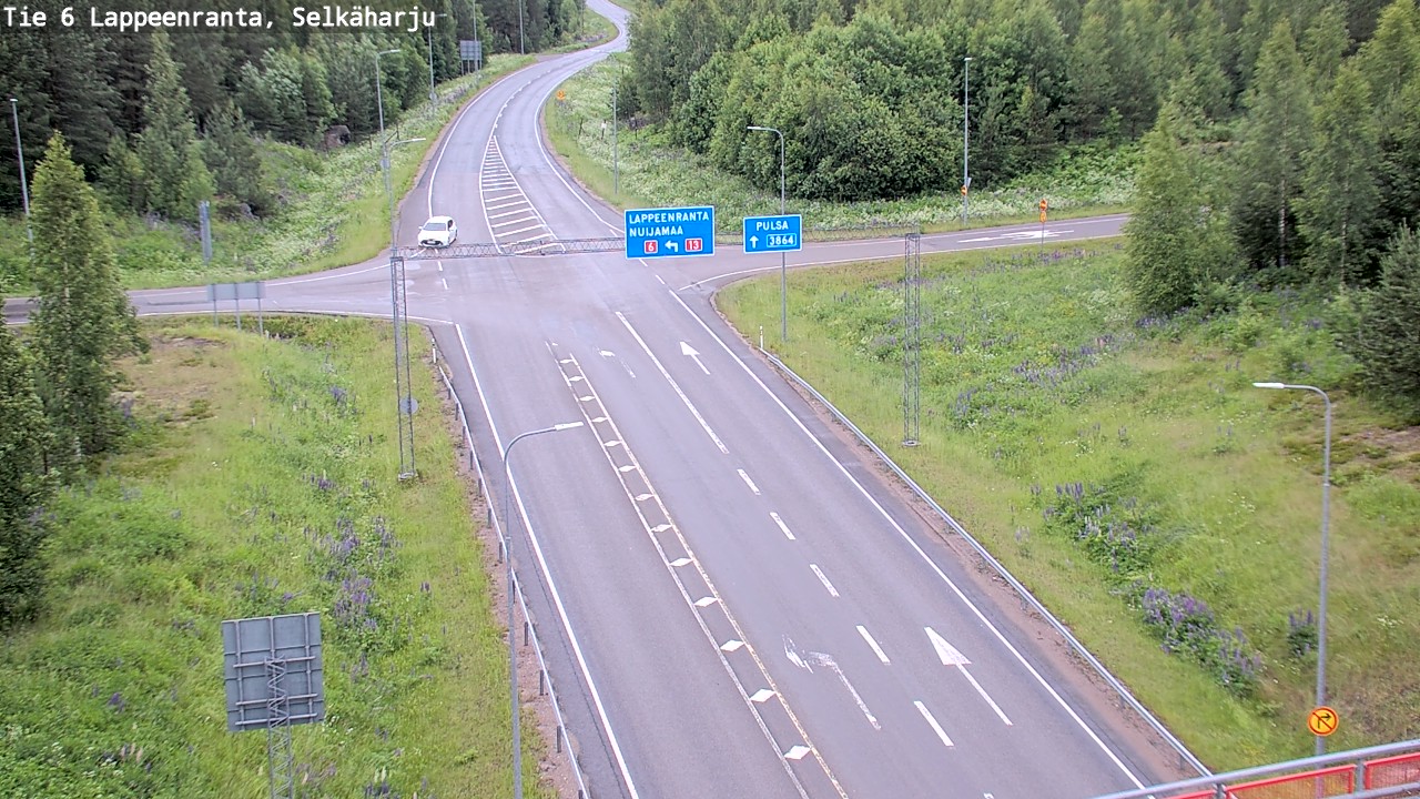 Weather Camera Image Road 6 Lappeenranta, Selkäharju, Lappeenranta, Etelä-Karjala