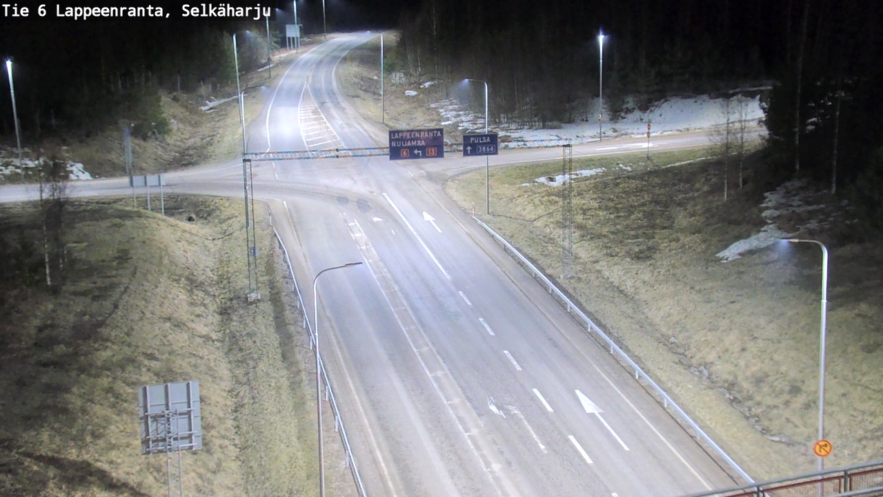 Weather Camera Image Road 6 Lappeenranta, Selkäharju, Lappeenranta, Etelä-Karjala
