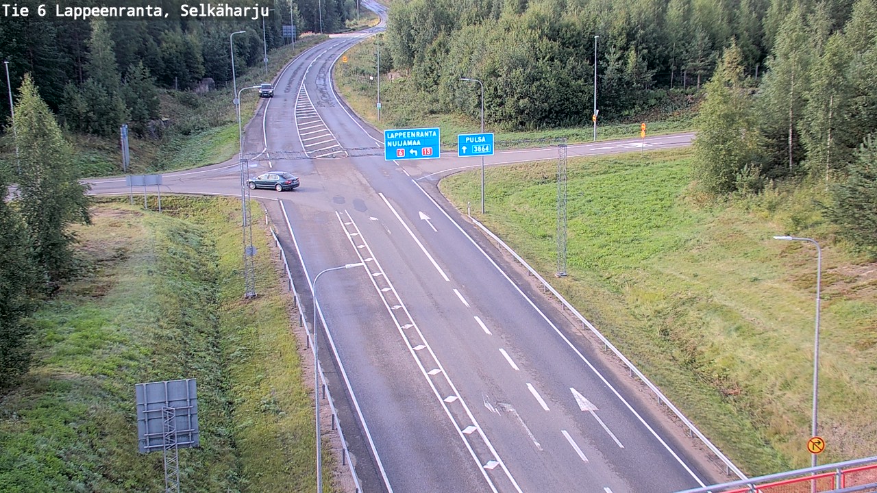 Weather Camera Image Road 6 Lappeenranta, Selkäharju, Lappeenranta, Etelä-Karjala