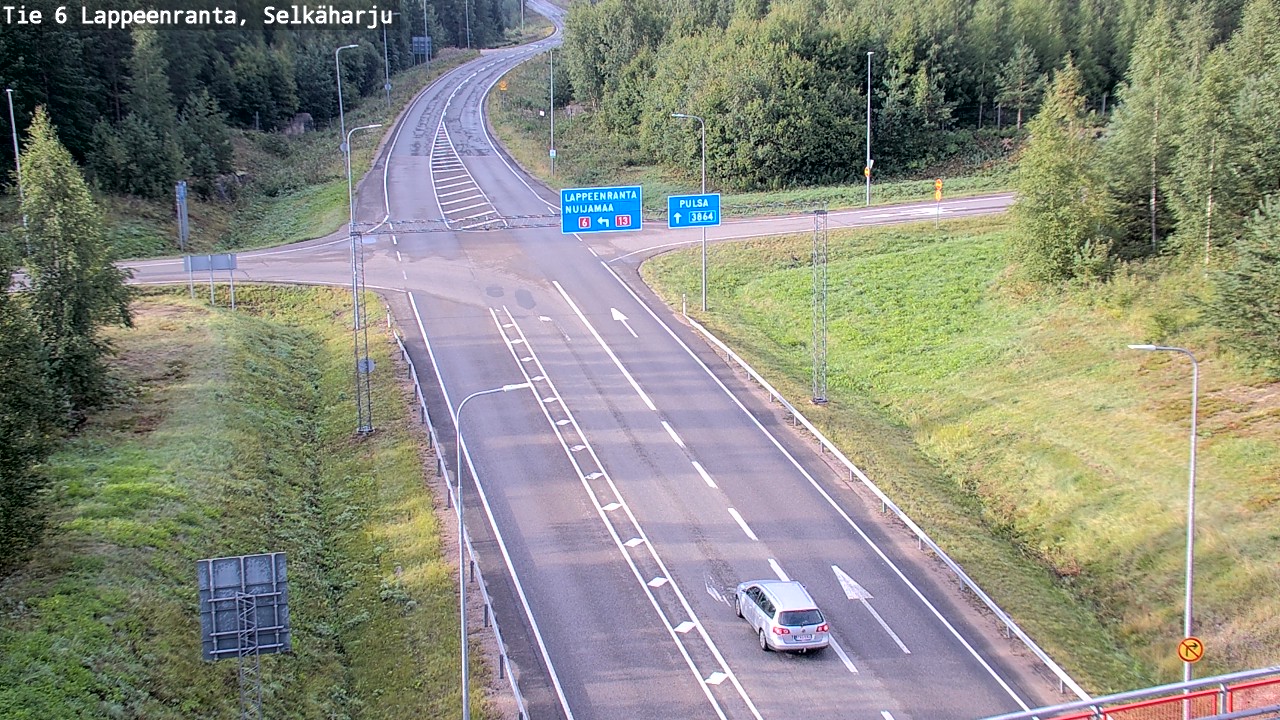 Weather Camera Image Road 6 Lappeenranta, Selkäharju, Lappeenranta, Etelä-Karjala