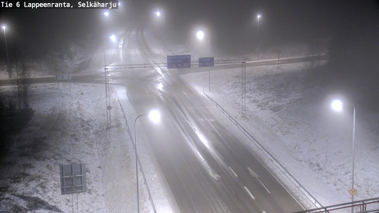 Weather Camera Image Road 6 Lappeenranta, Selkäharju, Lappeenranta, Etelä-Karjala