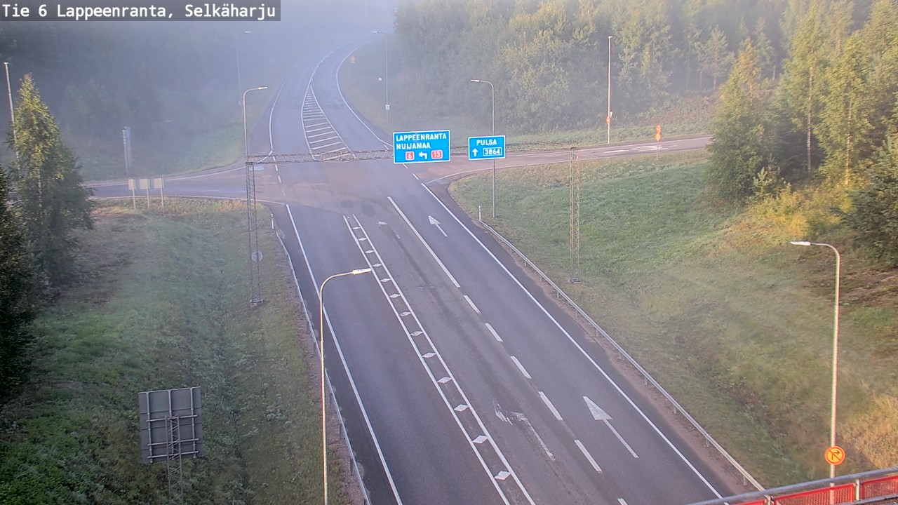 Weather Camera Image Road 6 Lappeenranta, Selkäharju, Lappeenranta, Etelä-Karjala