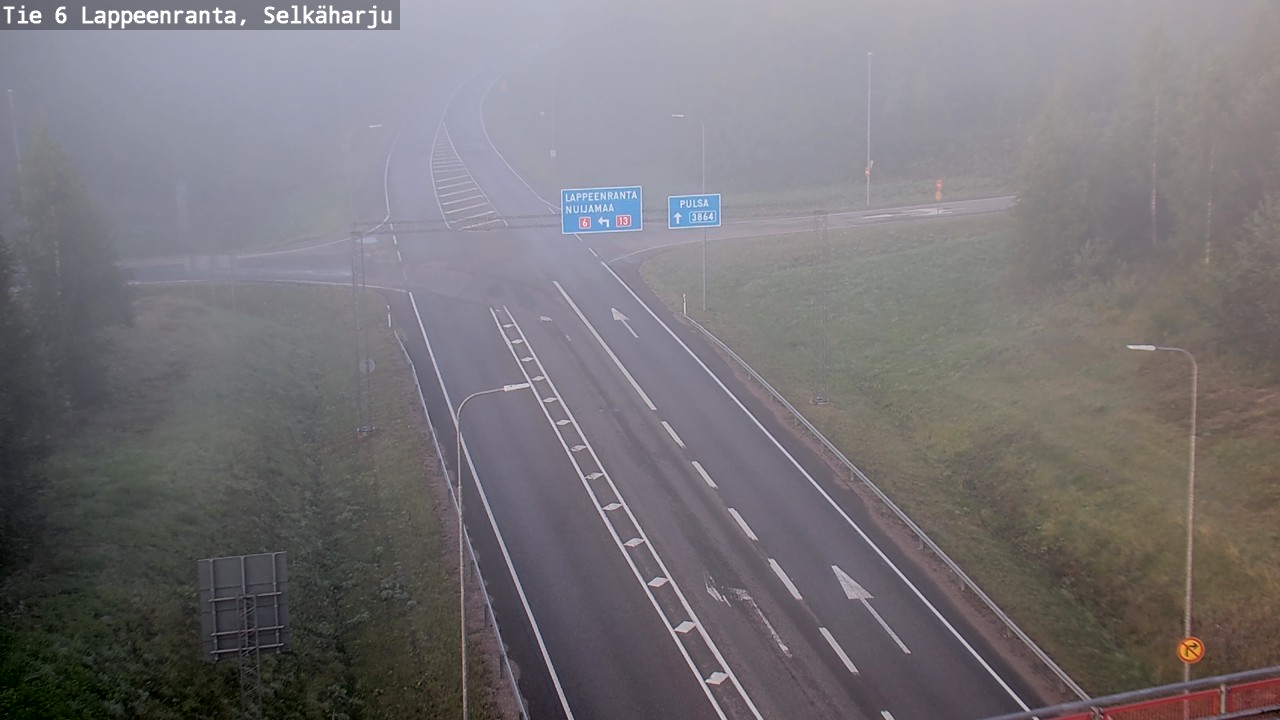 Weather Camera Image Road 6 Lappeenranta, Selkäharju, Lappeenranta, Etelä-Karjala