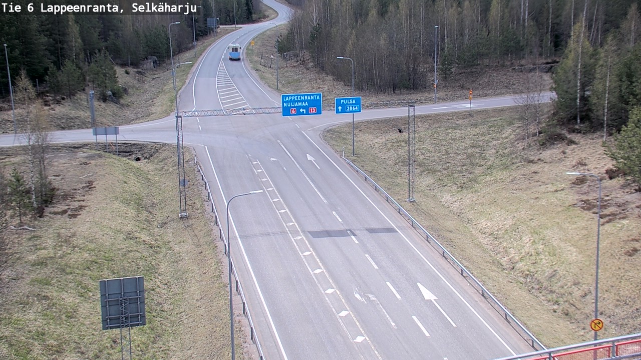 Weather Camera Image Road 6 Lappeenranta, Selkäharju, Lappeenranta, Etelä-Karjala