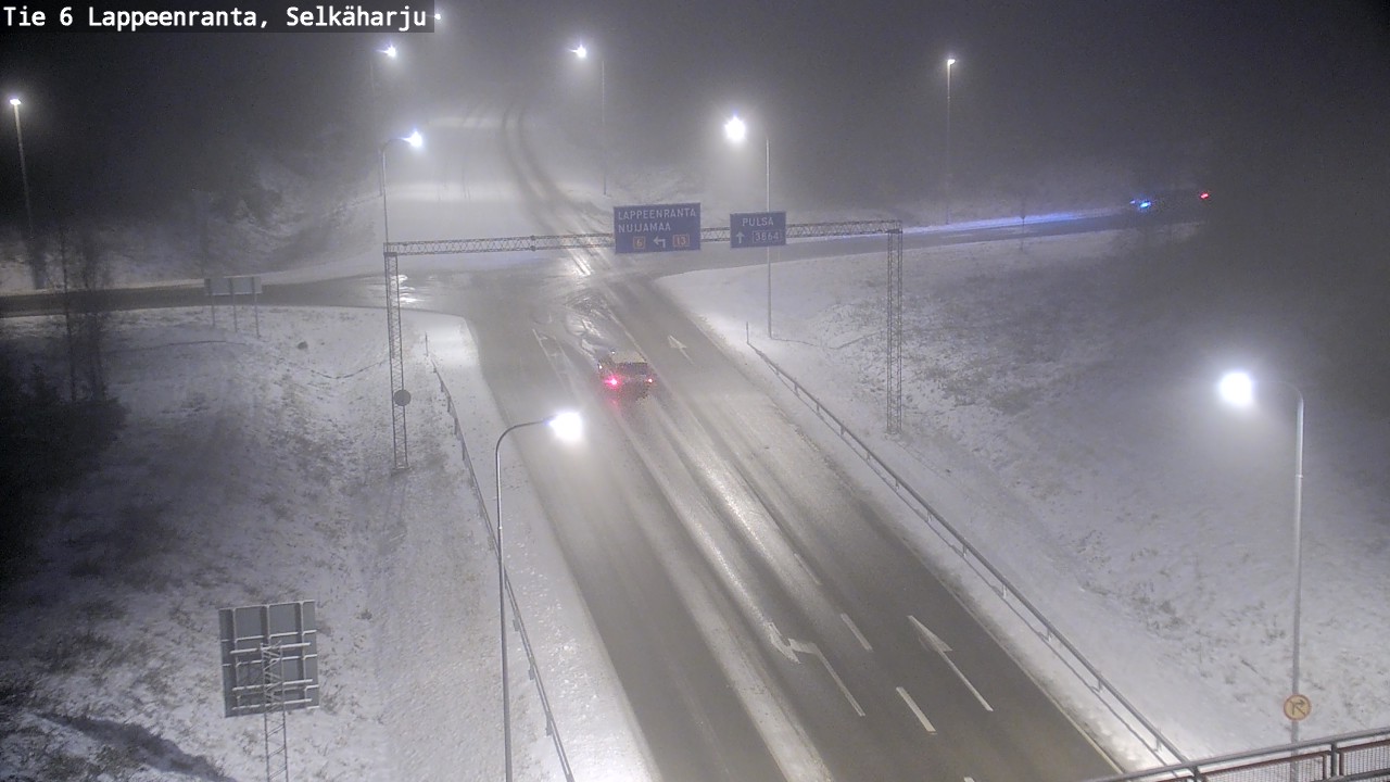 Weather Camera Image Road 6 Lappeenranta, Selkäharju, Lappeenranta, Etelä-Karjala