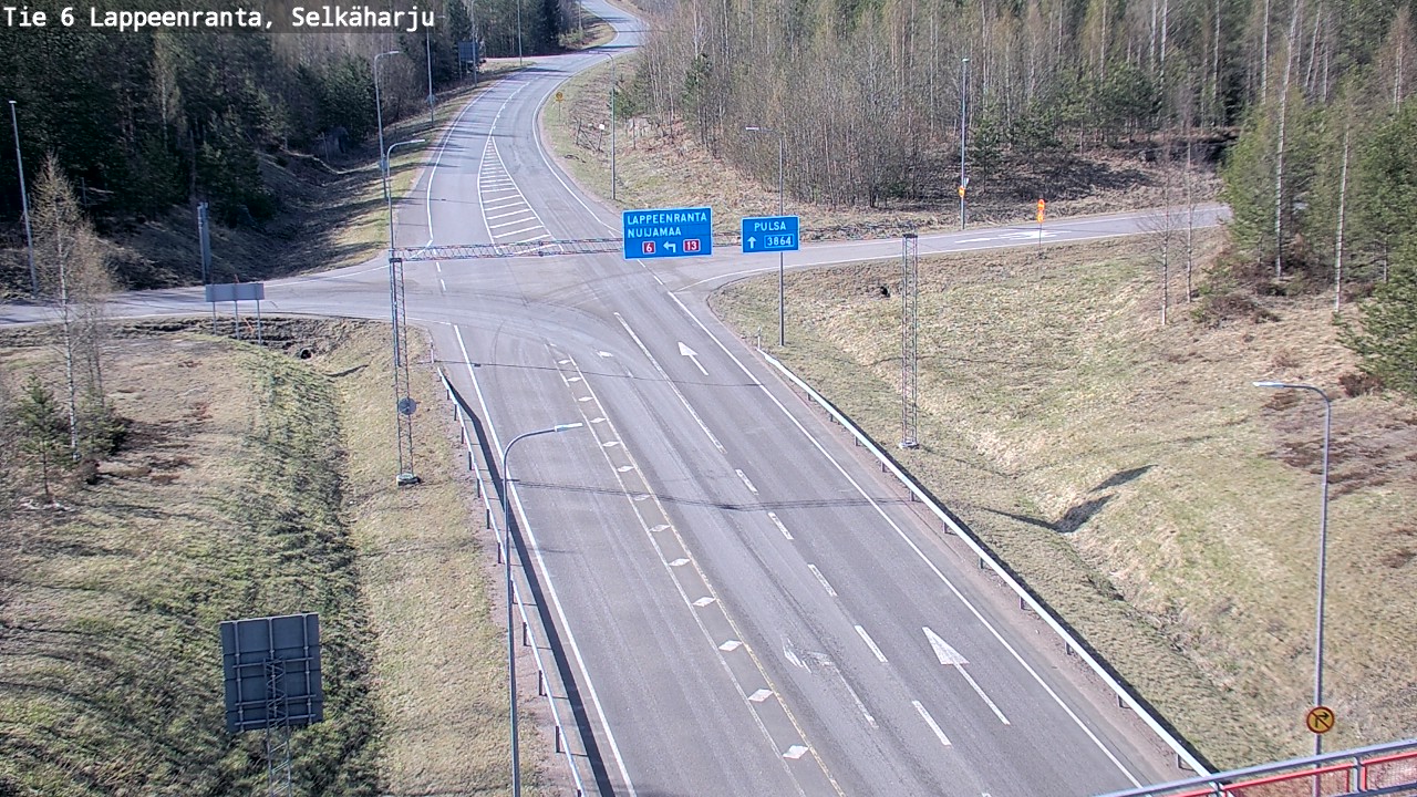 Weather Camera Image Road 6 Lappeenranta, Selkäharju, Lappeenranta, Etelä-Karjala