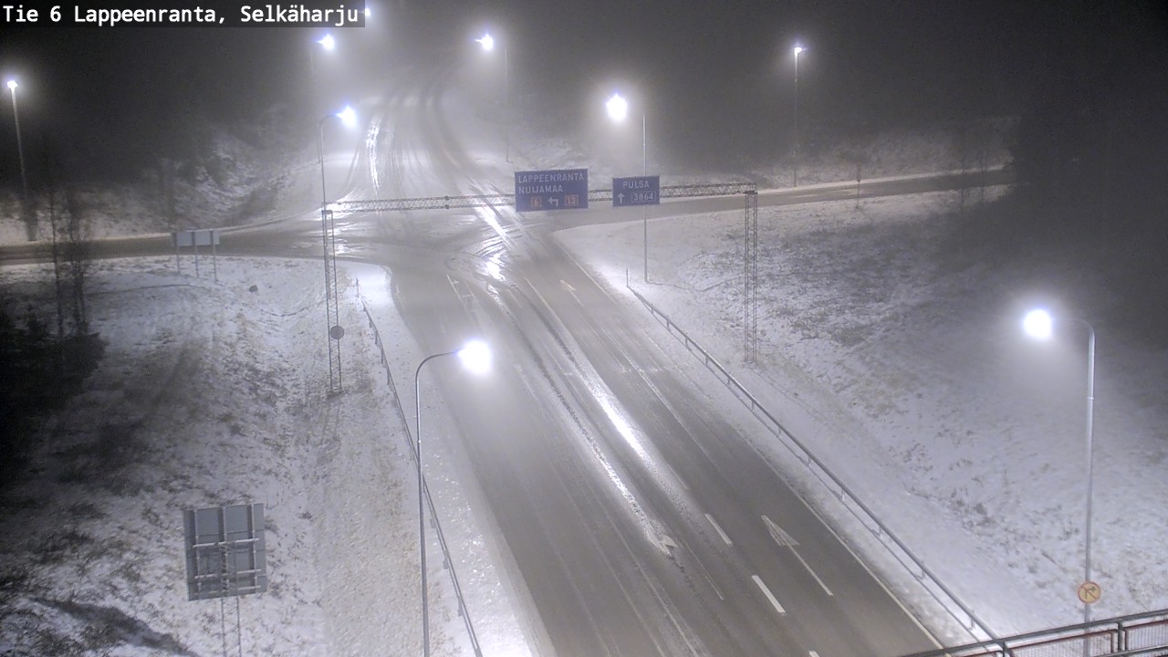 Weather Camera Image Road 6 Lappeenranta, Selkäharju, Lappeenranta, Etelä-Karjala