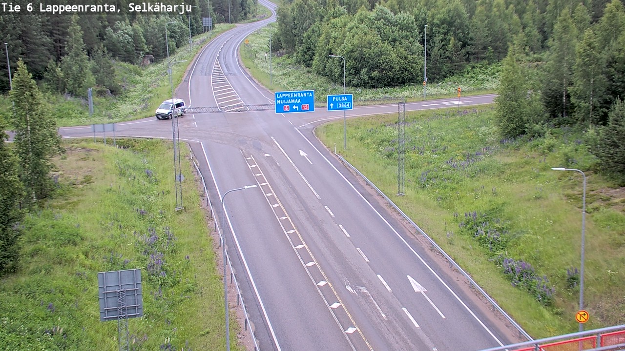 Weather Camera Image Road 6 Lappeenranta, Selkäharju, Lappeenranta, Etelä-Karjala