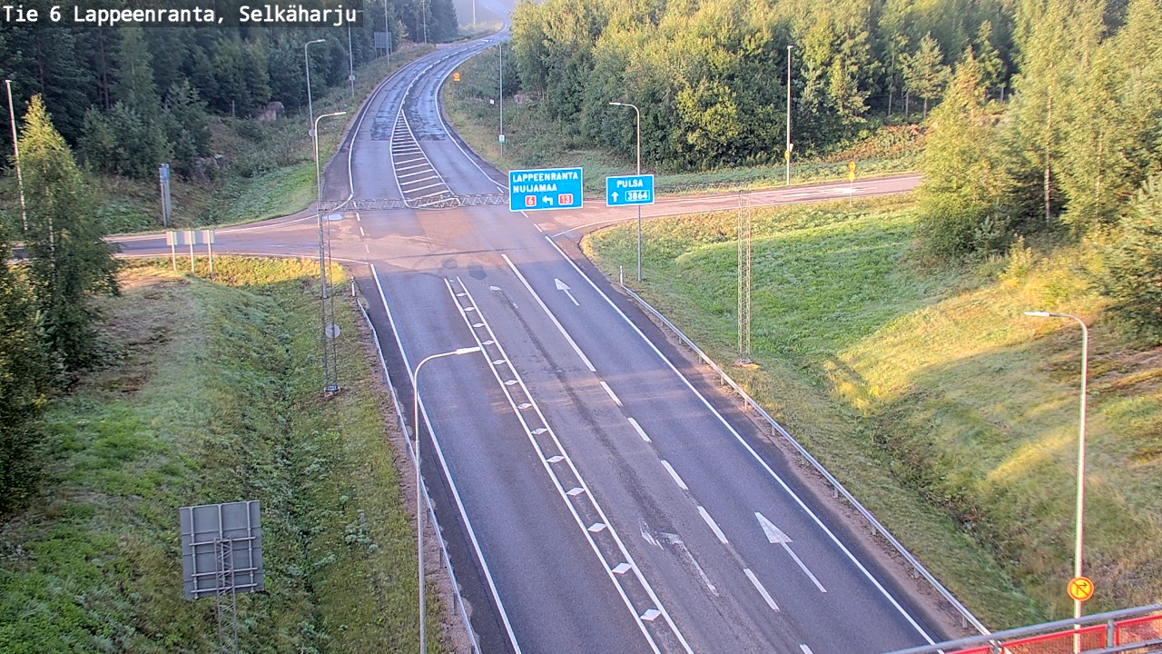Weather Camera Image Road 6 Lappeenranta, Selkäharju, Lappeenranta, Etelä-Karjala