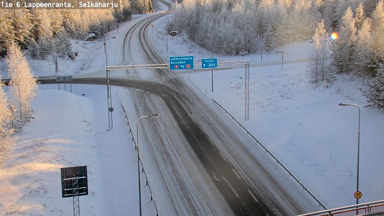 Weather Camera Image Road 6 Lappeenranta, Selkäharju, Lappeenranta, Etelä-Karjala