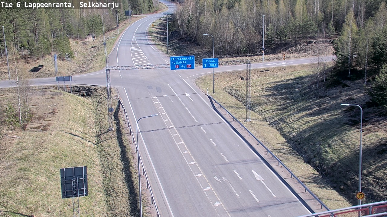 Weather Camera Image Road 6 Lappeenranta, Selkäharju, Lappeenranta, Etelä-Karjala
