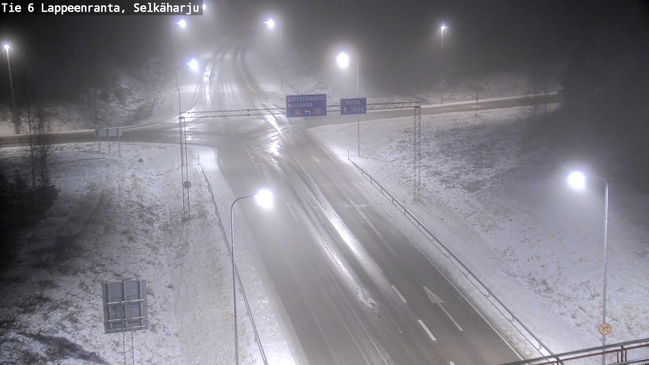Weather Camera Image Road 6 Lappeenranta, Selkäharju, Lappeenranta, Etelä-Karjala