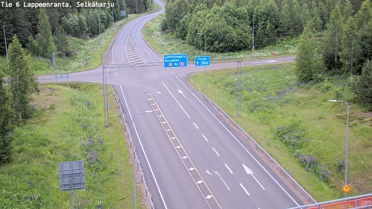 Weather Camera Image Road 6 Lappeenranta, Selkäharju, Lappeenranta, Etelä-Karjala