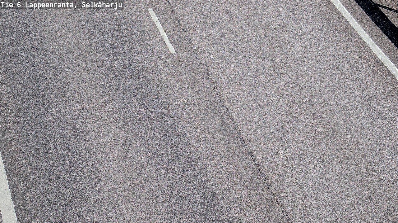 Weather Camera Image Road 6 Lappeenranta, Selkäharju, Lappeenranta, Etelä-Karjala