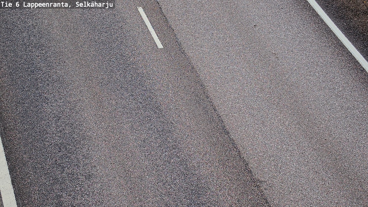 Weather Camera Image Road 6 Lappeenranta, Selkäharju, Lappeenranta, Etelä-Karjala