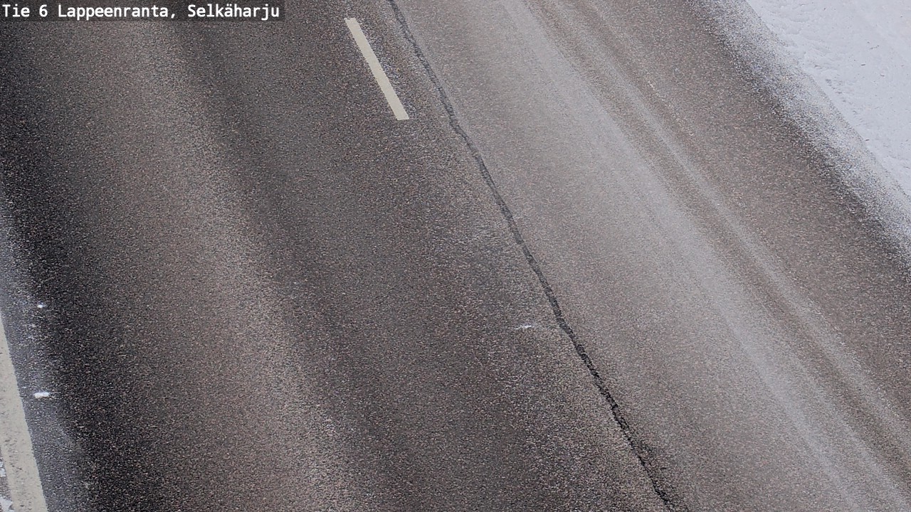 Weather Camera Image Road 6 Lappeenranta, Selkäharju, Lappeenranta, Etelä-Karjala