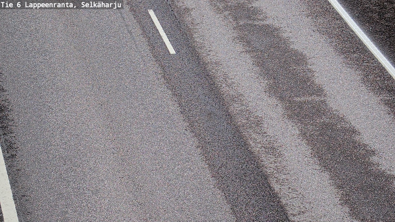 Weather Camera Image Väg 6 Villmanstrand, Selkäharju, Lappeenranta, Etelä-Karjala