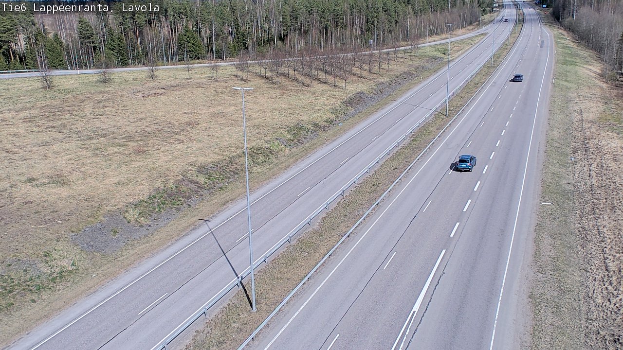 Weather Camera Image Väg 6 Villmanstrand, Lavola, Lappeenranta, Etelä-Karjala