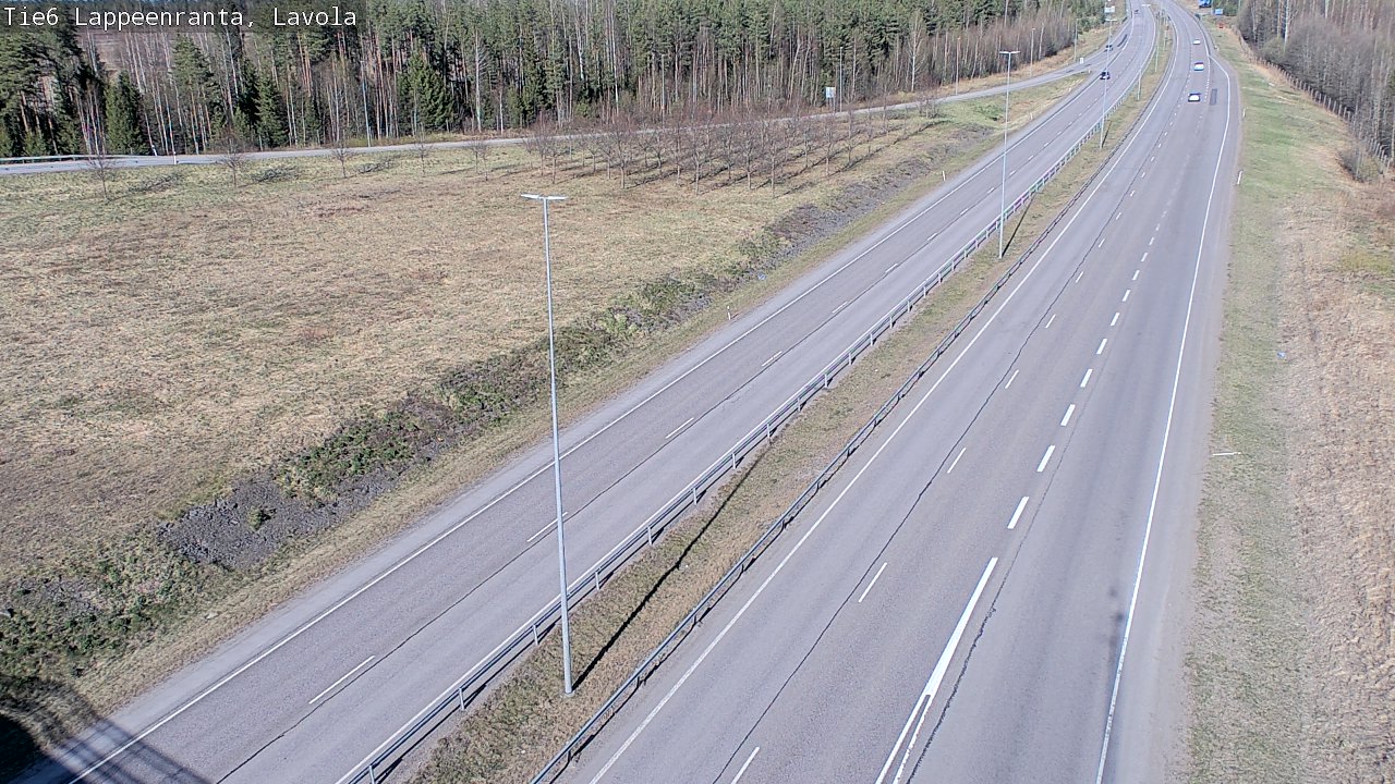Weather Camera Image Väg 6 Villmanstrand, Lavola, Lappeenranta, Etelä-Karjala