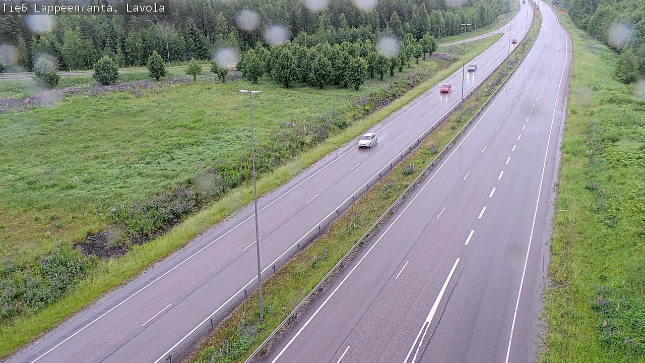 Weather Camera Image Road 6 Lappeenranta, Lavola, Lappeenranta, Etelä-Karjala