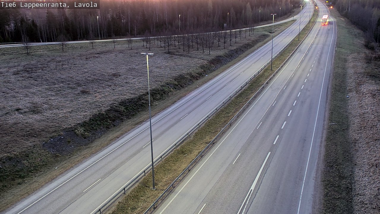 Weather Camera Image Road 6 Lappeenranta, Lavola, Lappeenranta, Etelä-Karjala