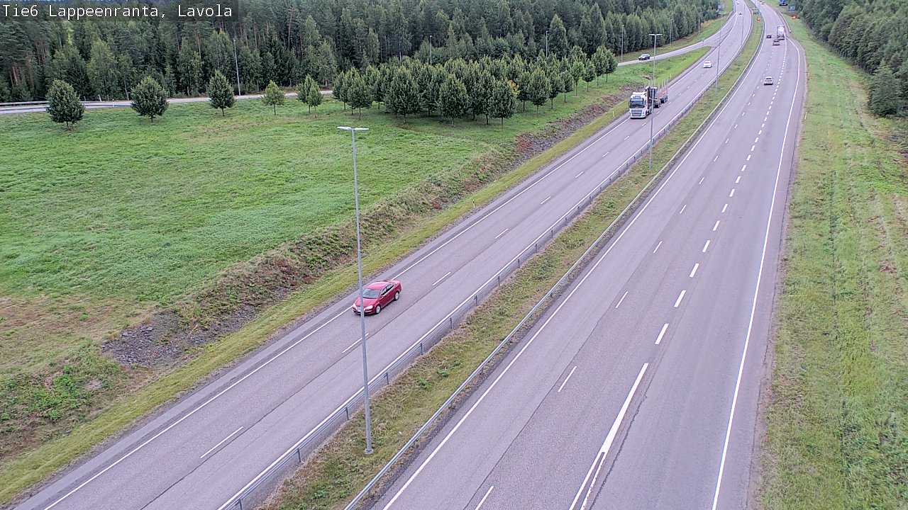 Weather Camera Image Road 6 Lappeenranta, Lavola, Lappeenranta, Etelä-Karjala