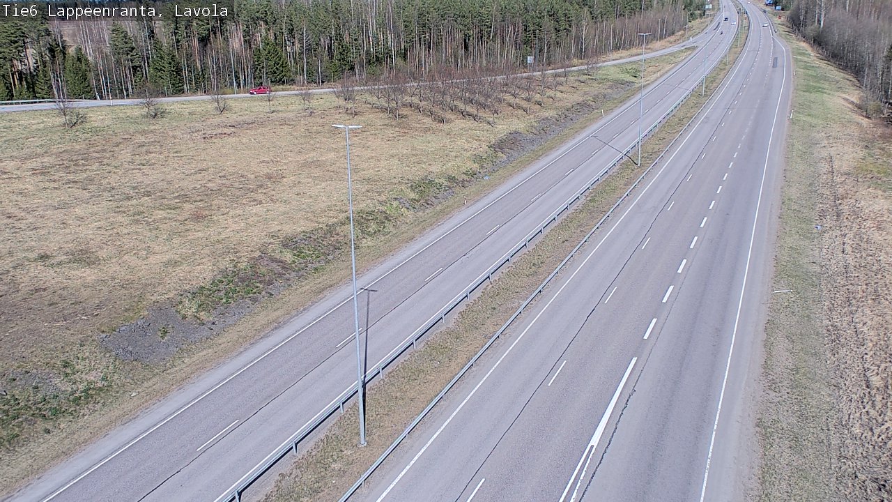Weather Camera Image Väg 6 Villmanstrand, Lavola, Lappeenranta, Etelä-Karjala